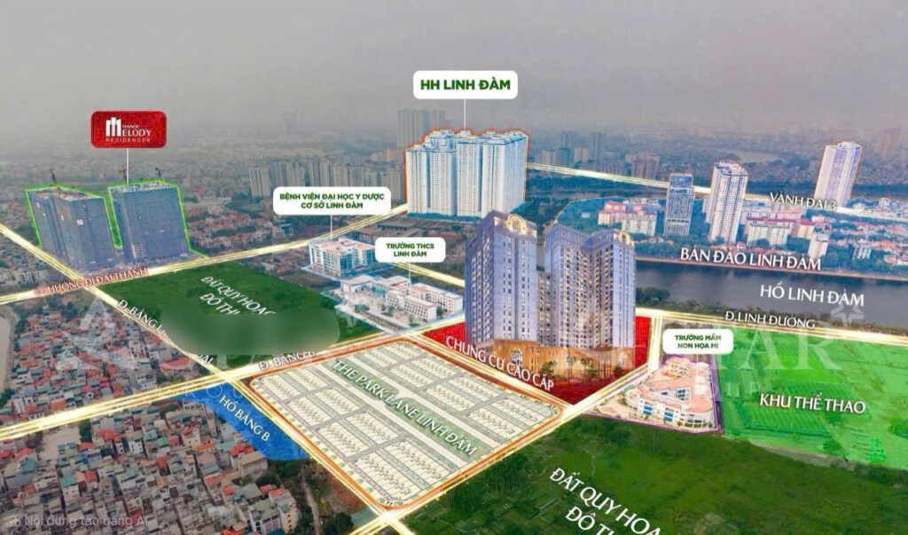 2. Vị trí dự án The Park Lane Linh Đàm có kết nối đa chiều